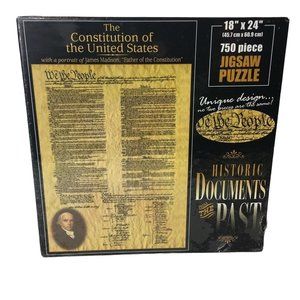 Constitution United States Puzzle 750 Piece Jigsaw Puzzles 18 X 24 Historic Past